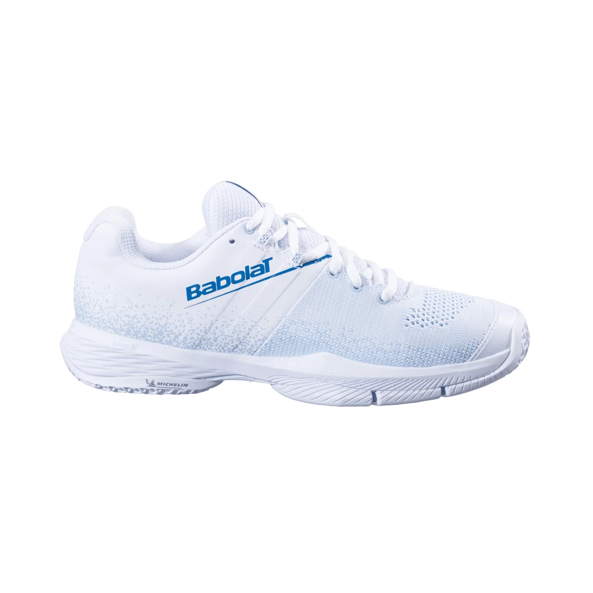 Babolat Sensa White/ Cool Blue Women Padel Shoes - Bell Racket Store