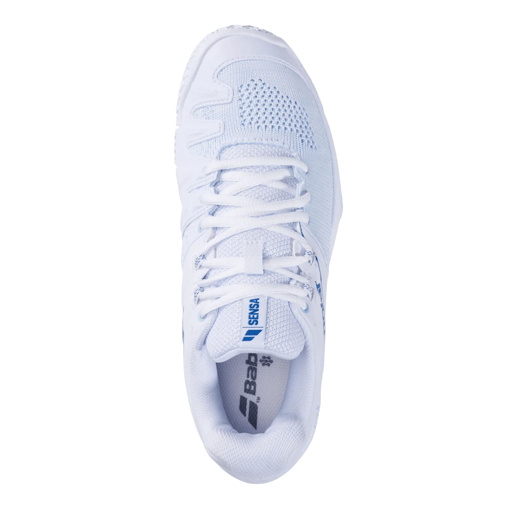 Babolat Sensa White/ Cool Blue Women Padel Shoes - Bell Racket Store