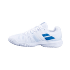 Babolat Sensa White/ Cool Blue Women Padel Shoes - Bell Racket Store