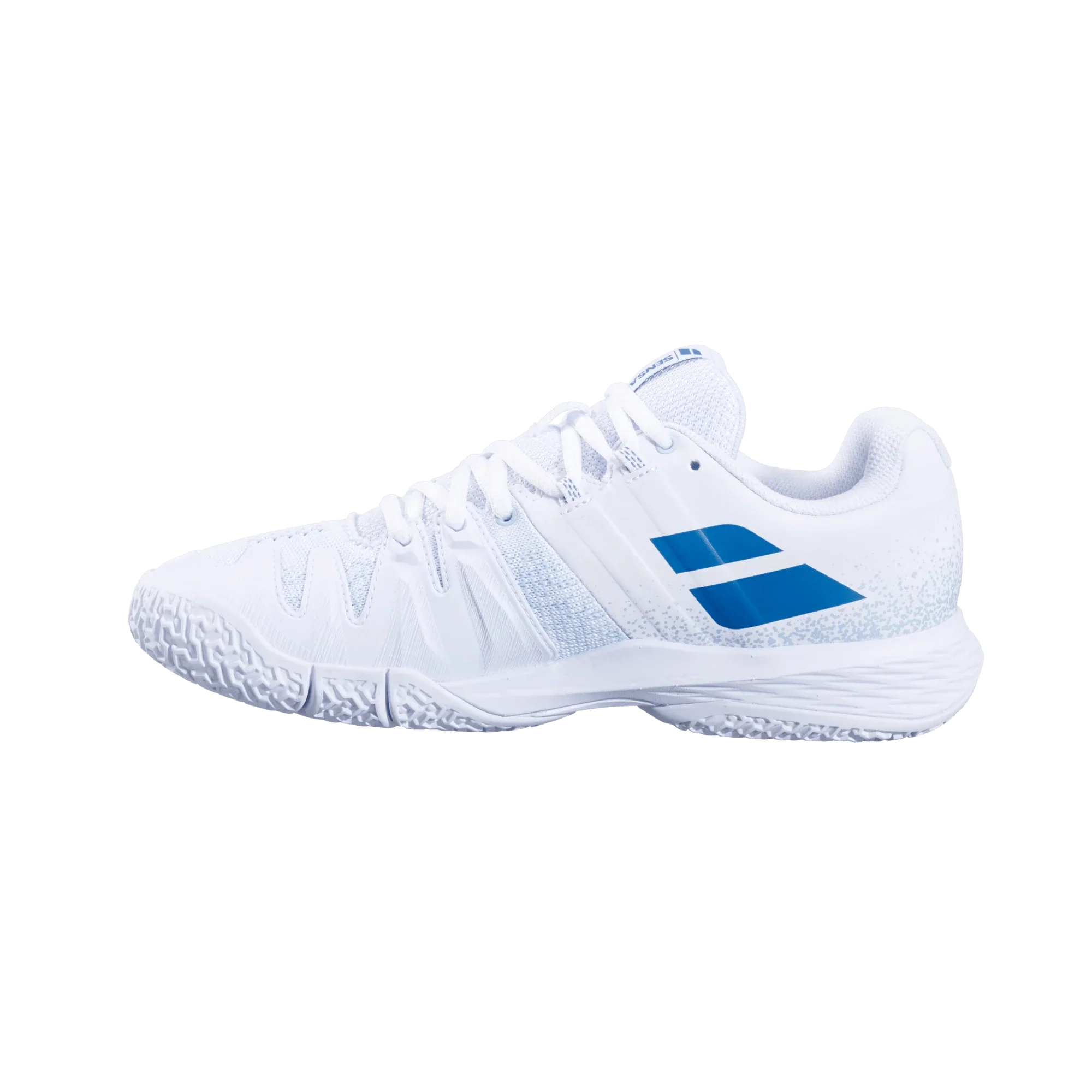 Babolat Sensa White/ Cool Blue Women Padel Shoes - Bell Racket Store