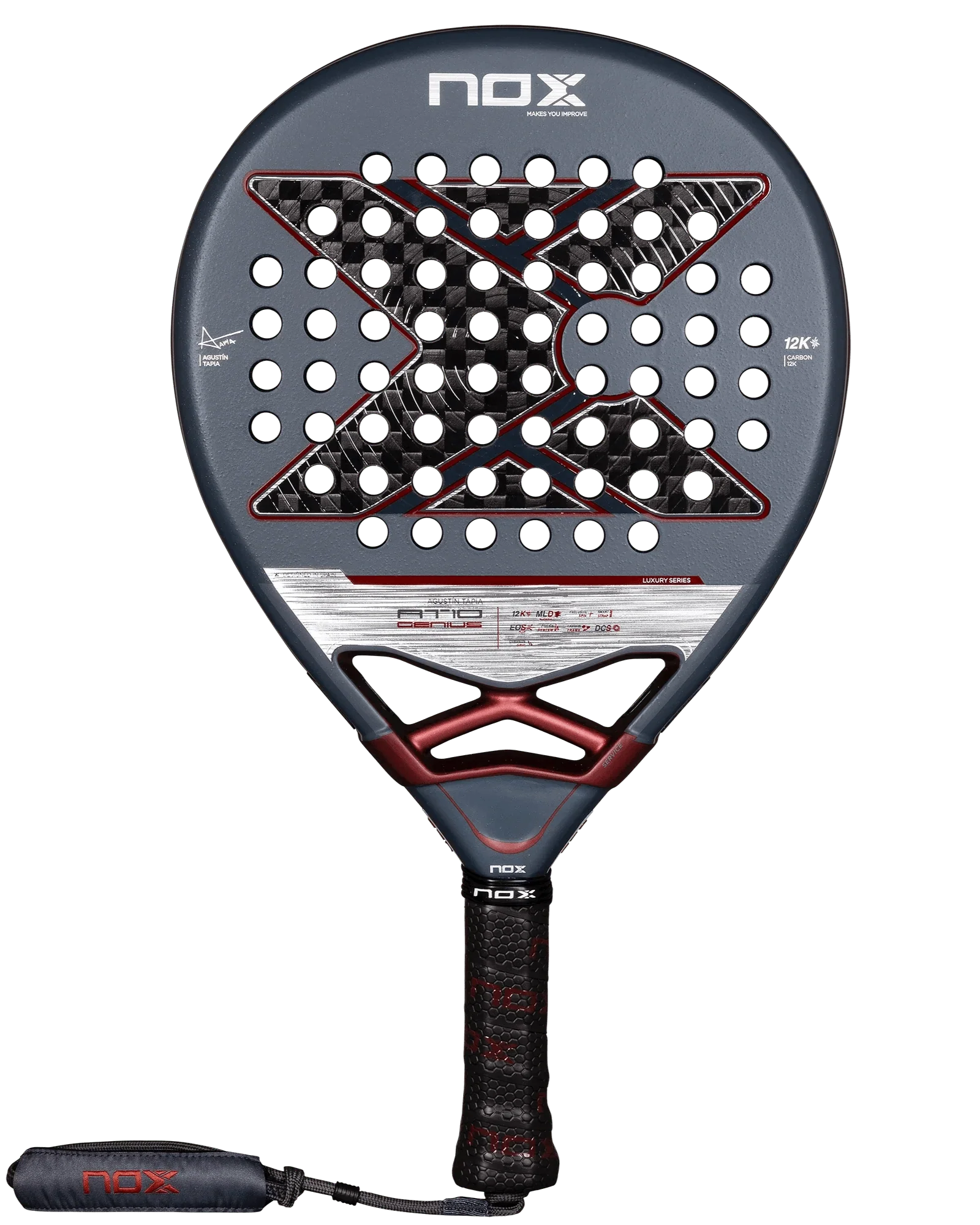 Nox AT10 Luxury GENIUS 12K 2025 by Agustin Tapia - Bell Racket Store