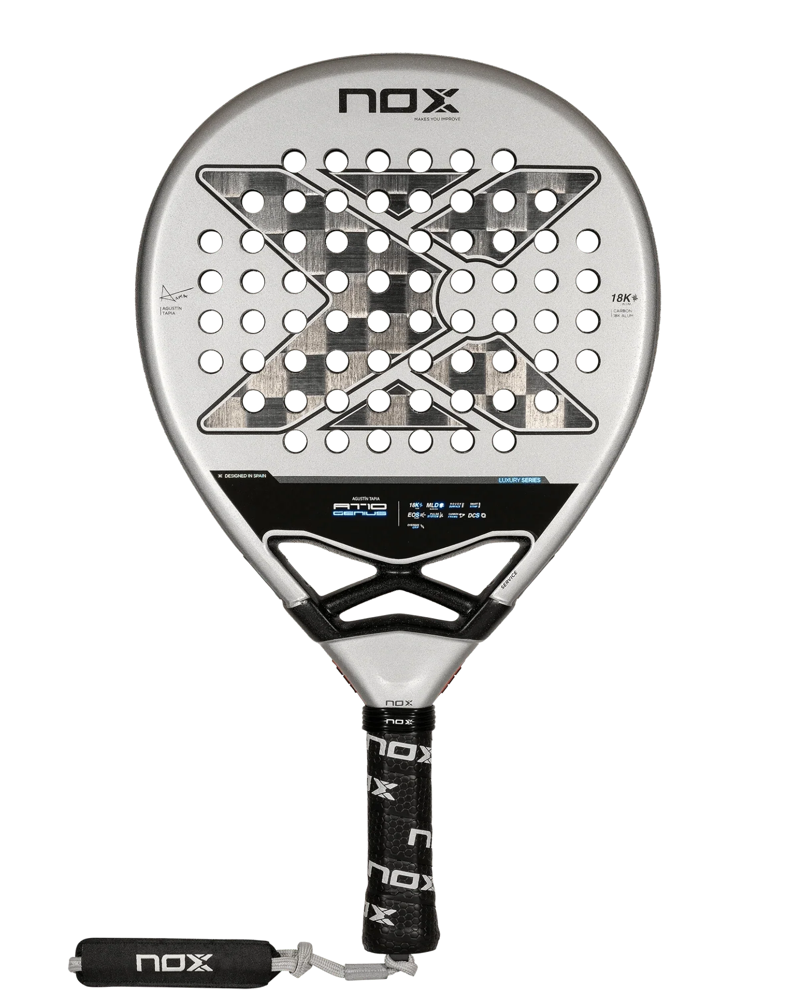 Nox AT10 Luxury GENIUS 18K Alum 2024 by Agustín Tapia - Bell Racket Store