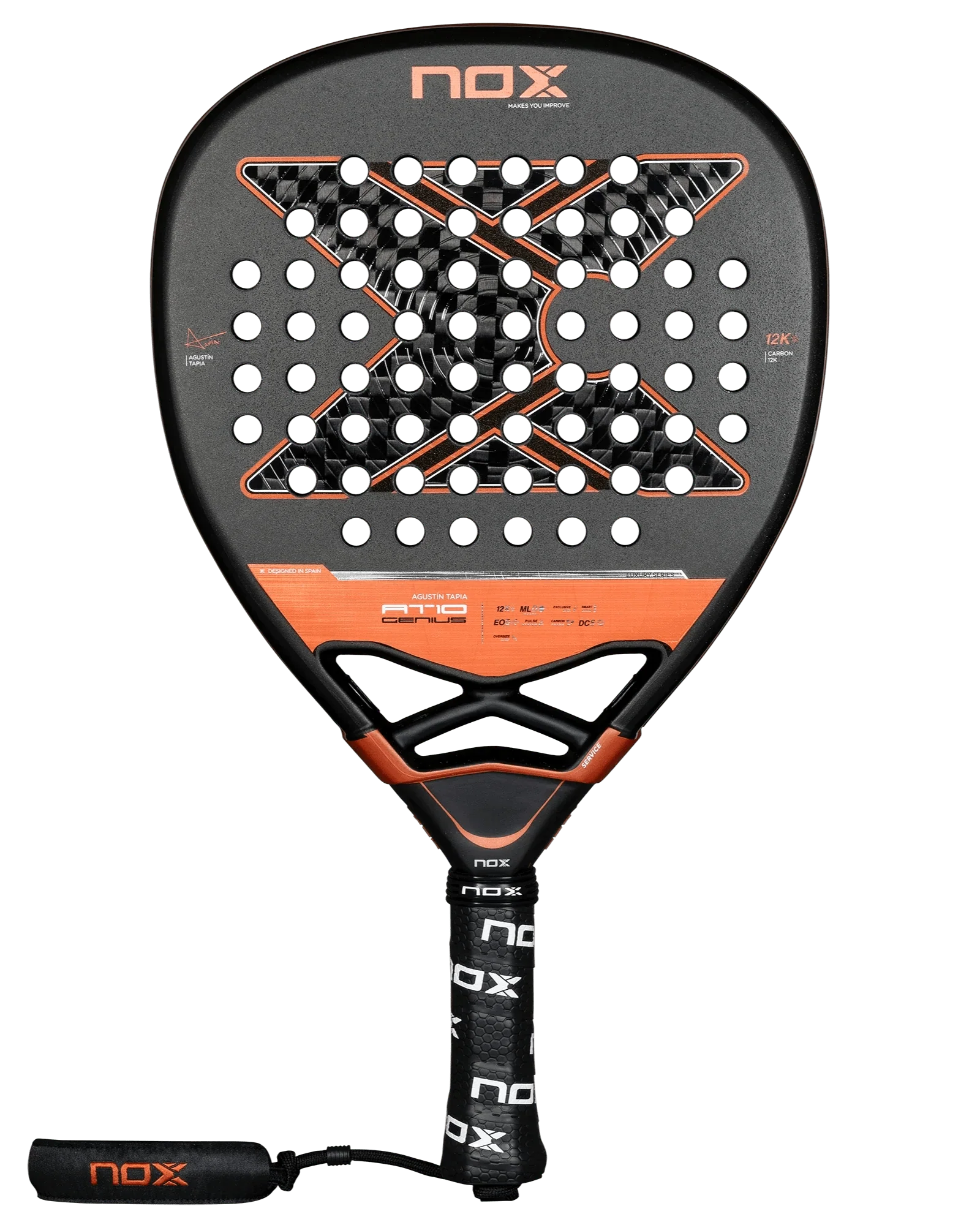 Nox AT10 Luxury GENIUS ATTACK 12K 2025 by Agustin Tapia - Bell Racket Store