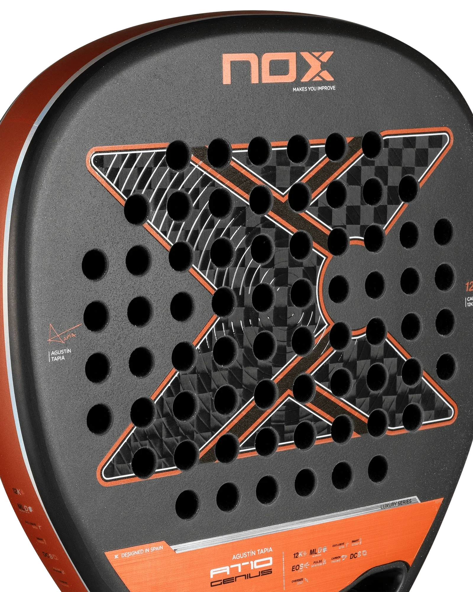 Nox AT10 Luxury GENIUS ATTACK 12K 2025 by Agustin Tapia Padel Racket