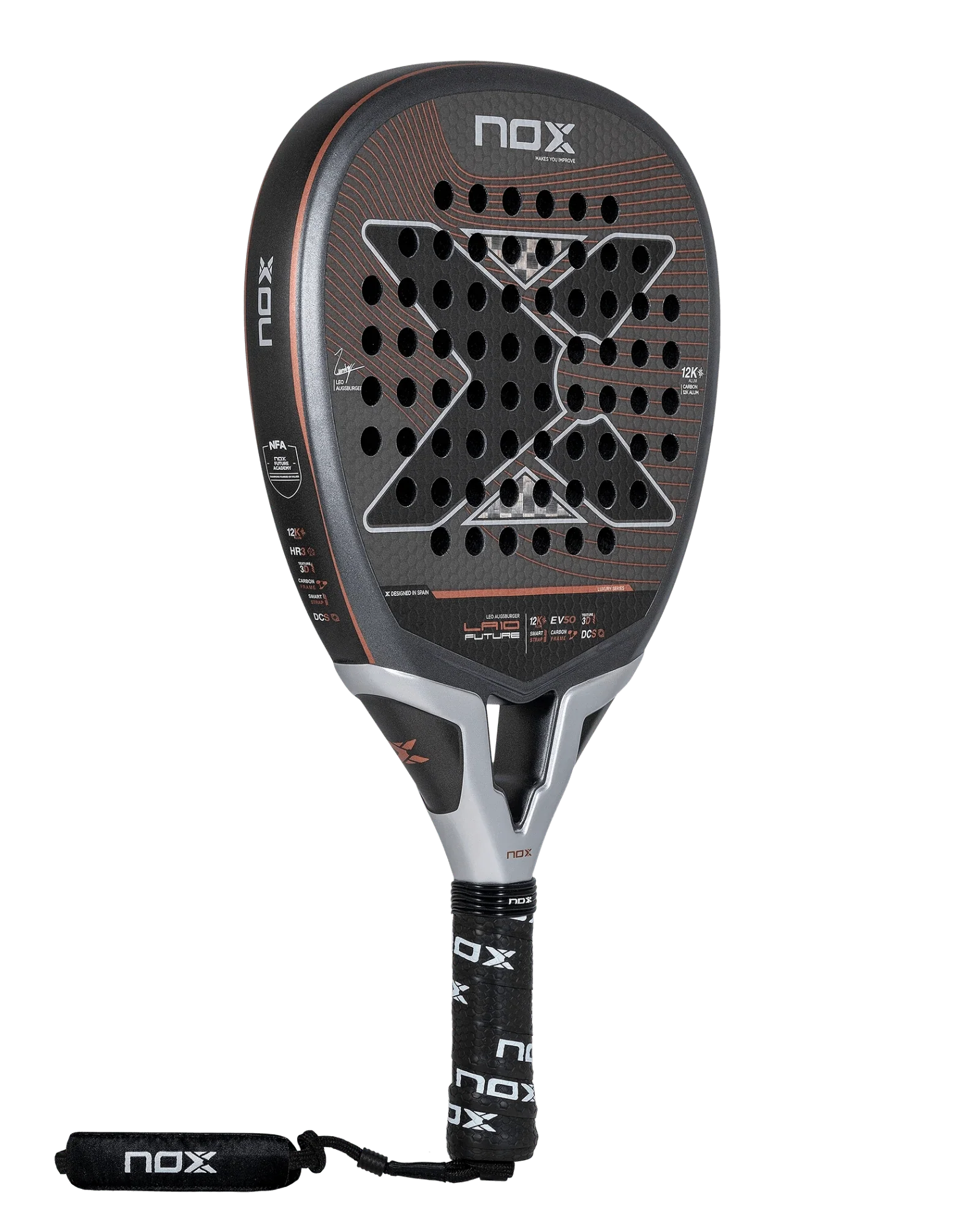 Nox LA10 Future 12k 2024 by Leo Augsburger Padel Racket