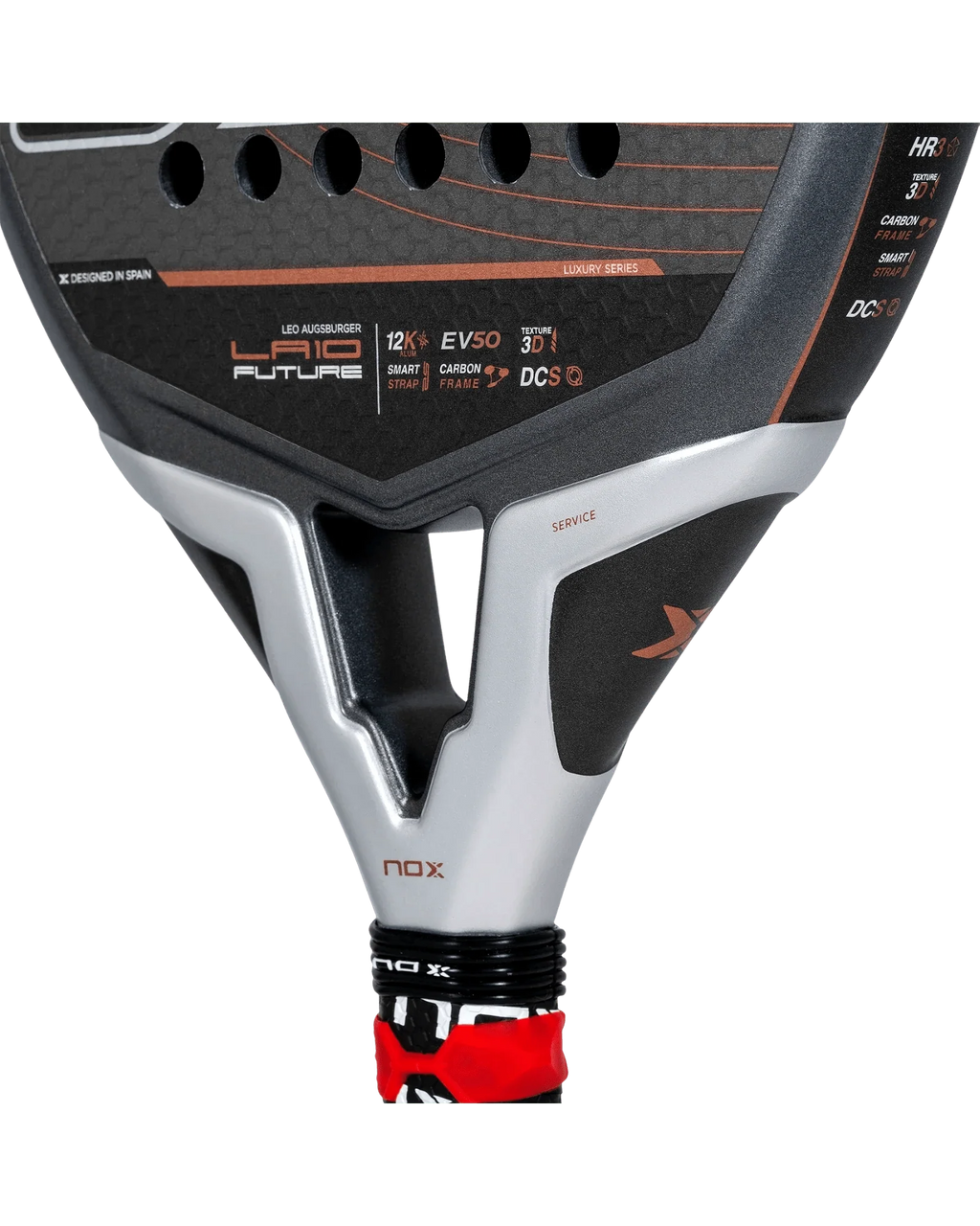 Nox LA10 Future 12k 2024 by Leo Augsburger Padel Racket