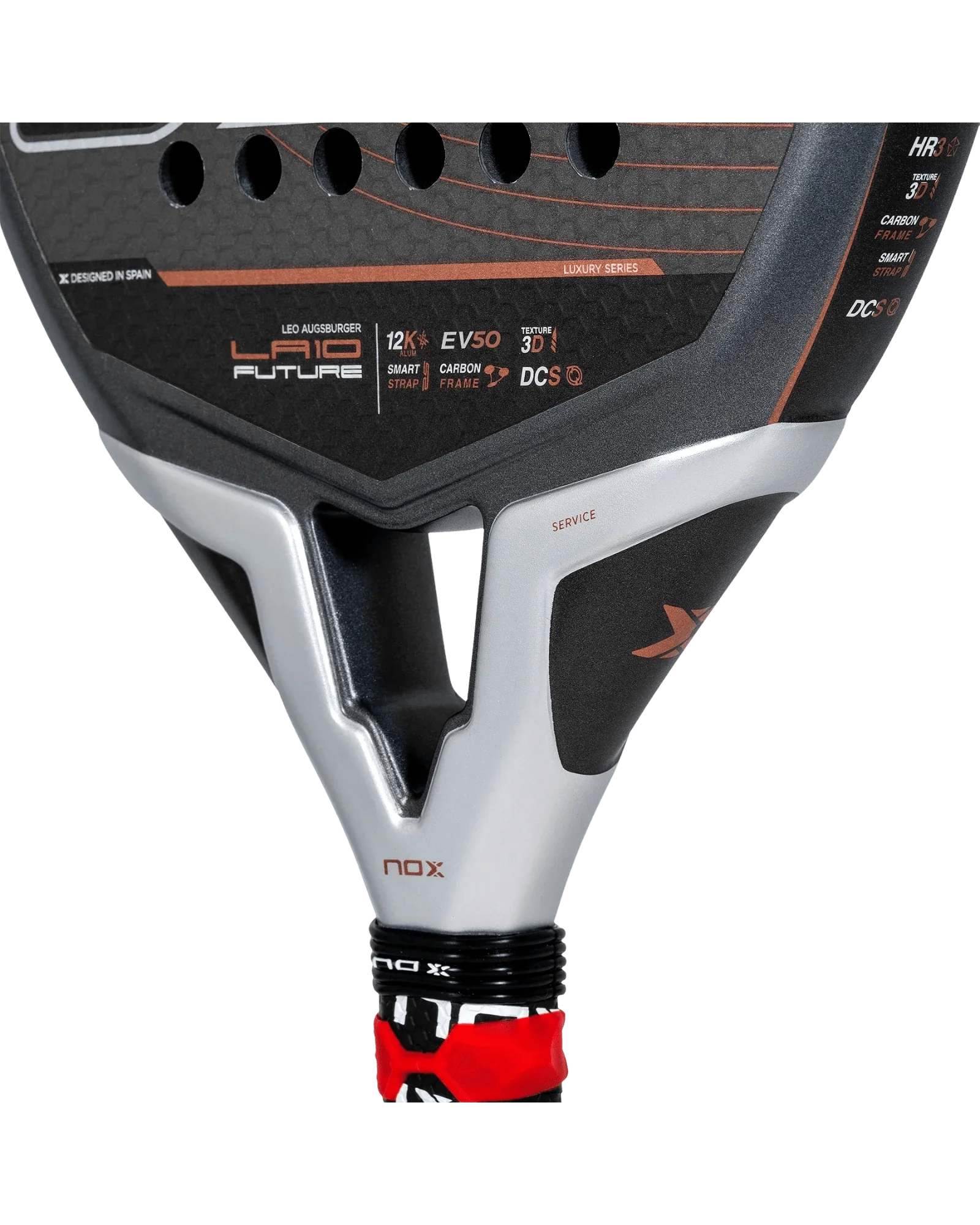 Nox LA10 Future 12k 2024 by Leo Augsburger Padel Racket