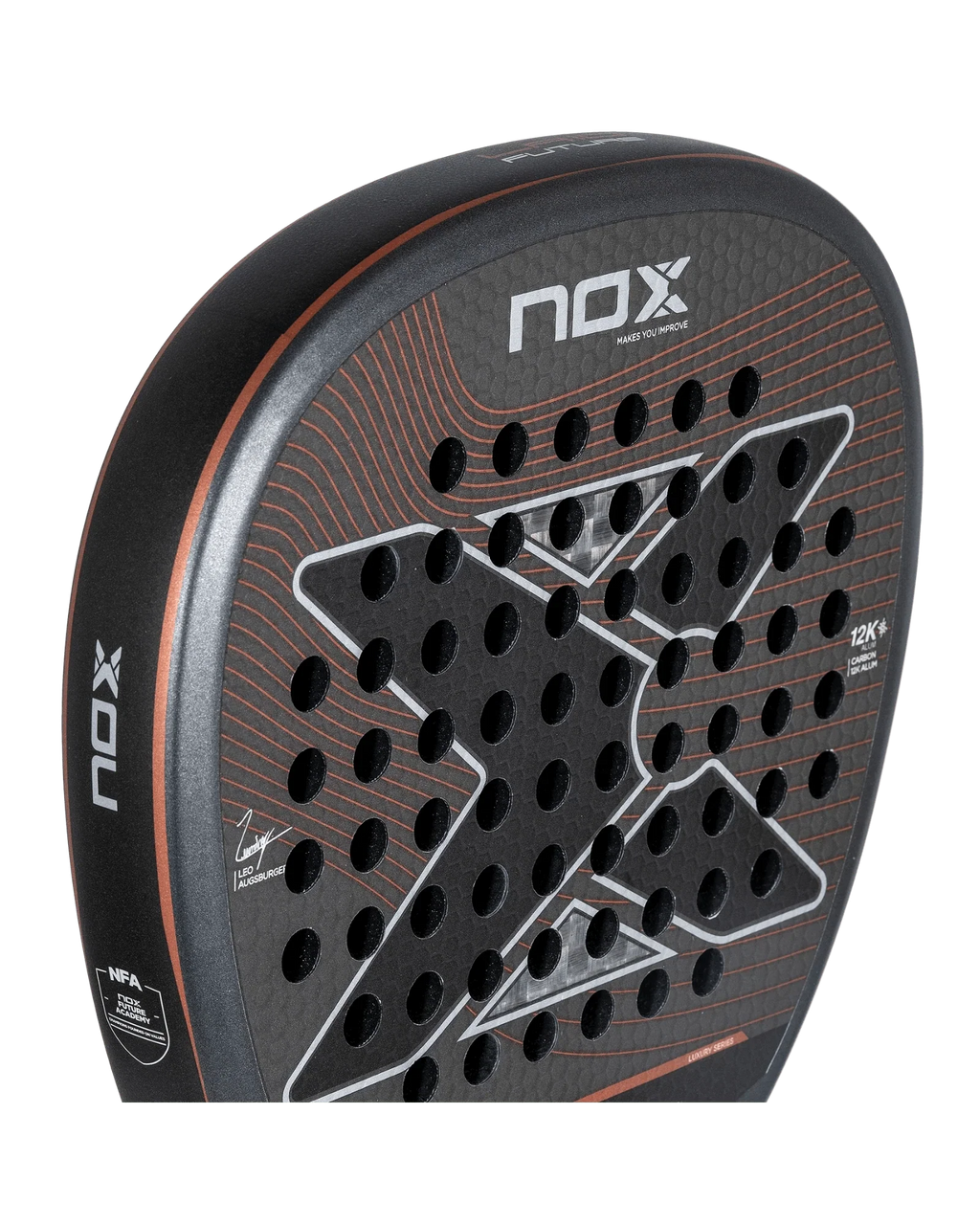 Nox LA10 Future 12k 2024 by Leo Augsburger Padel Racket