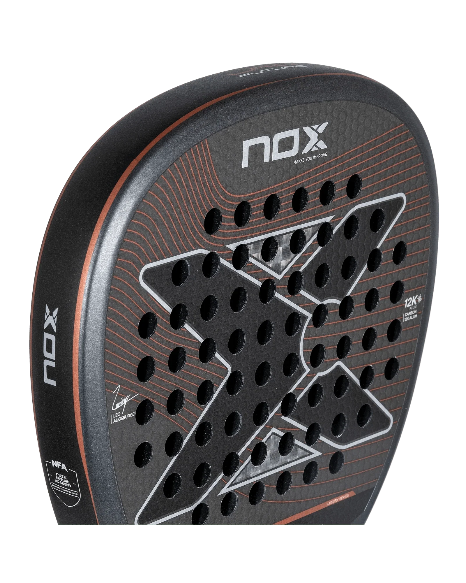 Nox LA10 Future 12k 2024 by Leo Augsburger Padel Racket