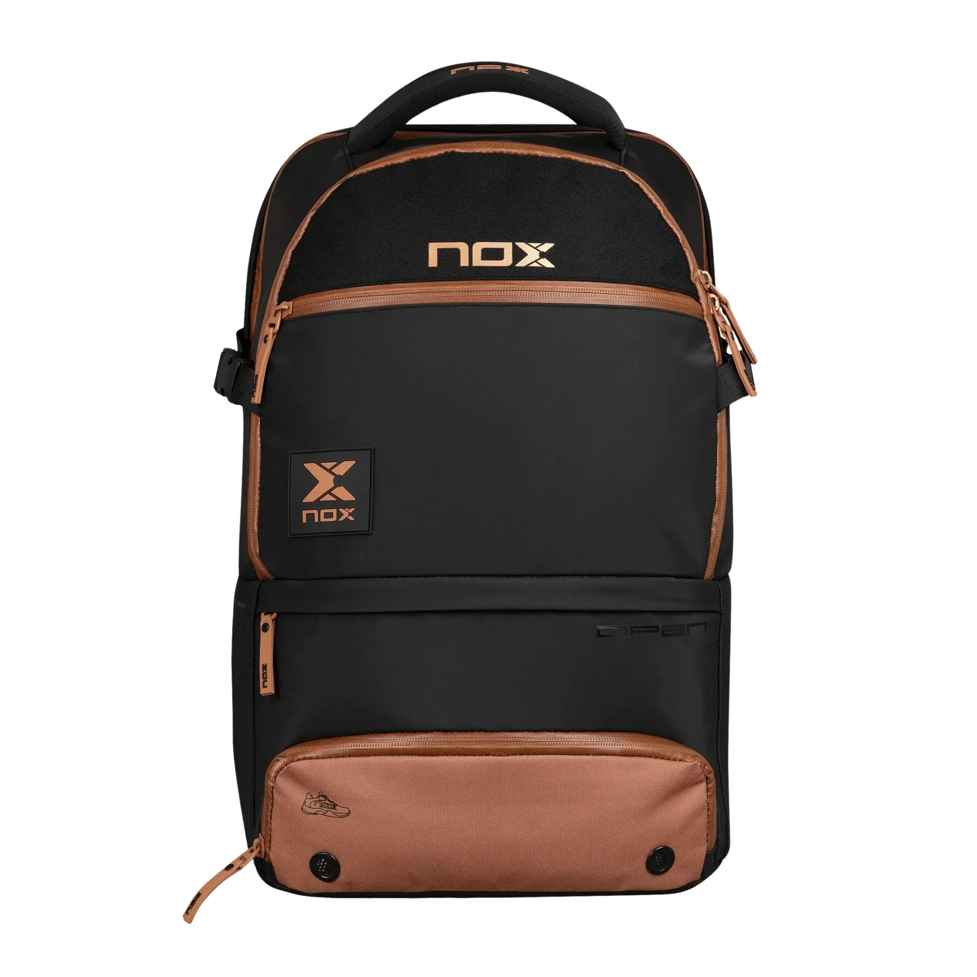 Nox Luxury Open Series BLACK/BROWN Backpack - Bell Racket Store
