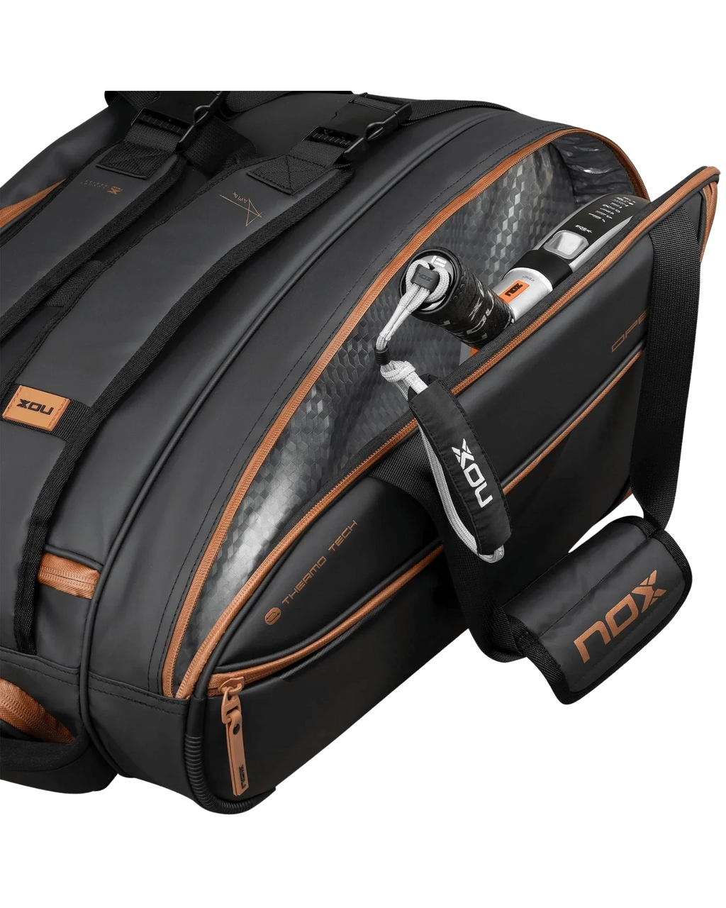 Nox LUXURY OPEN Series Black/Brown Padel Bag