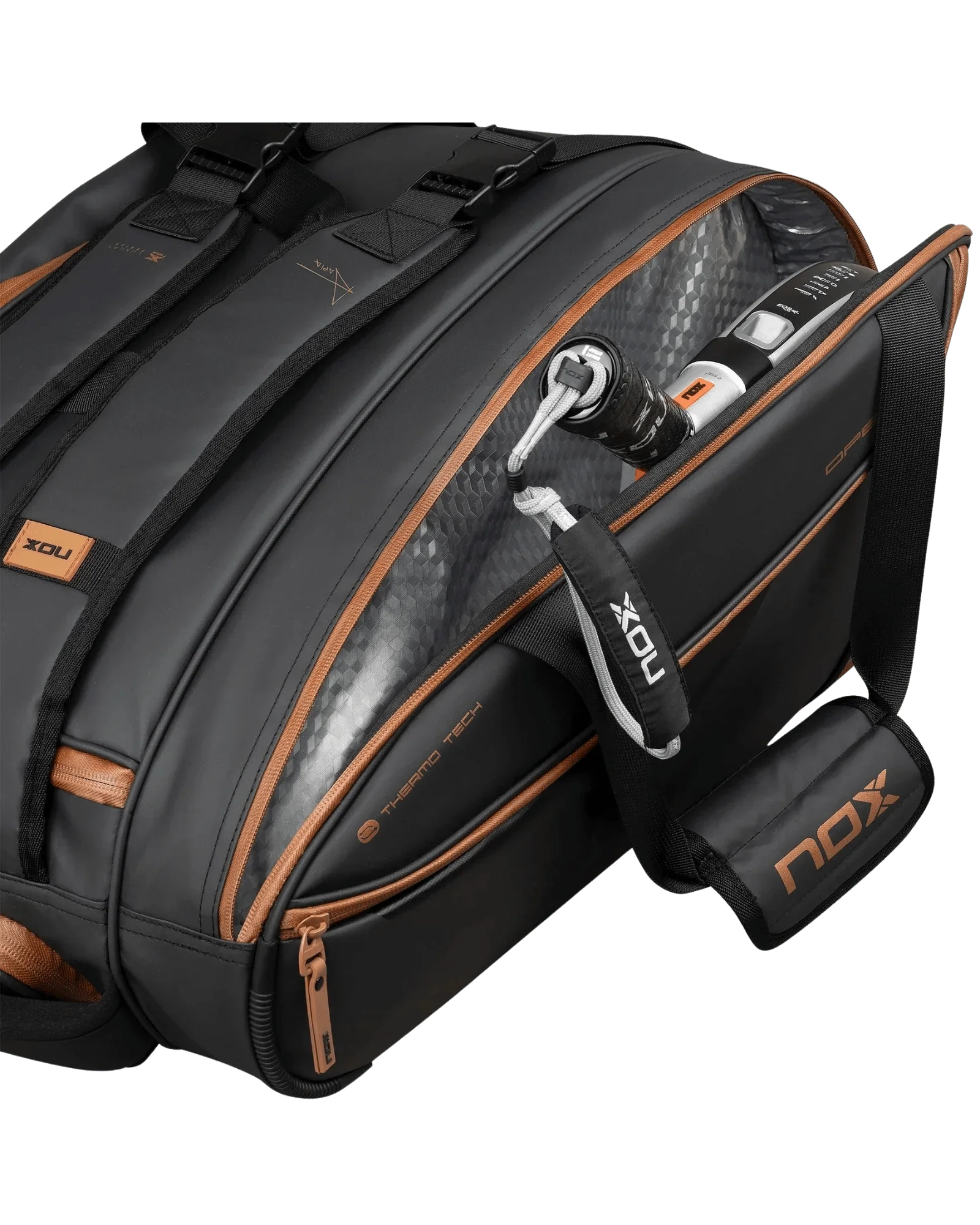 Nox LUXURY OPEN Series Black/Brown Padel Bag