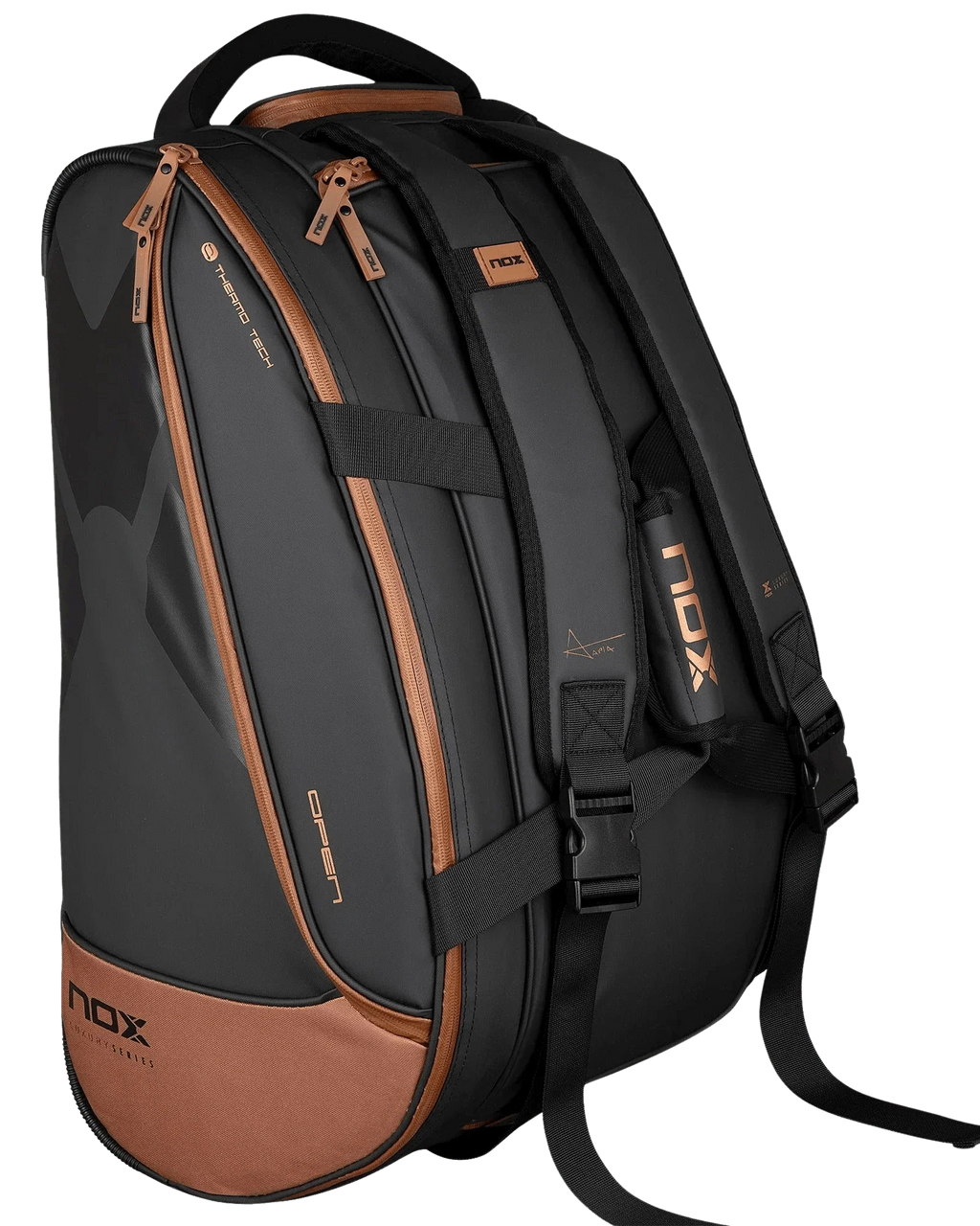 Nox LUXURY OPEN Series Black/Brown Padel Bag
