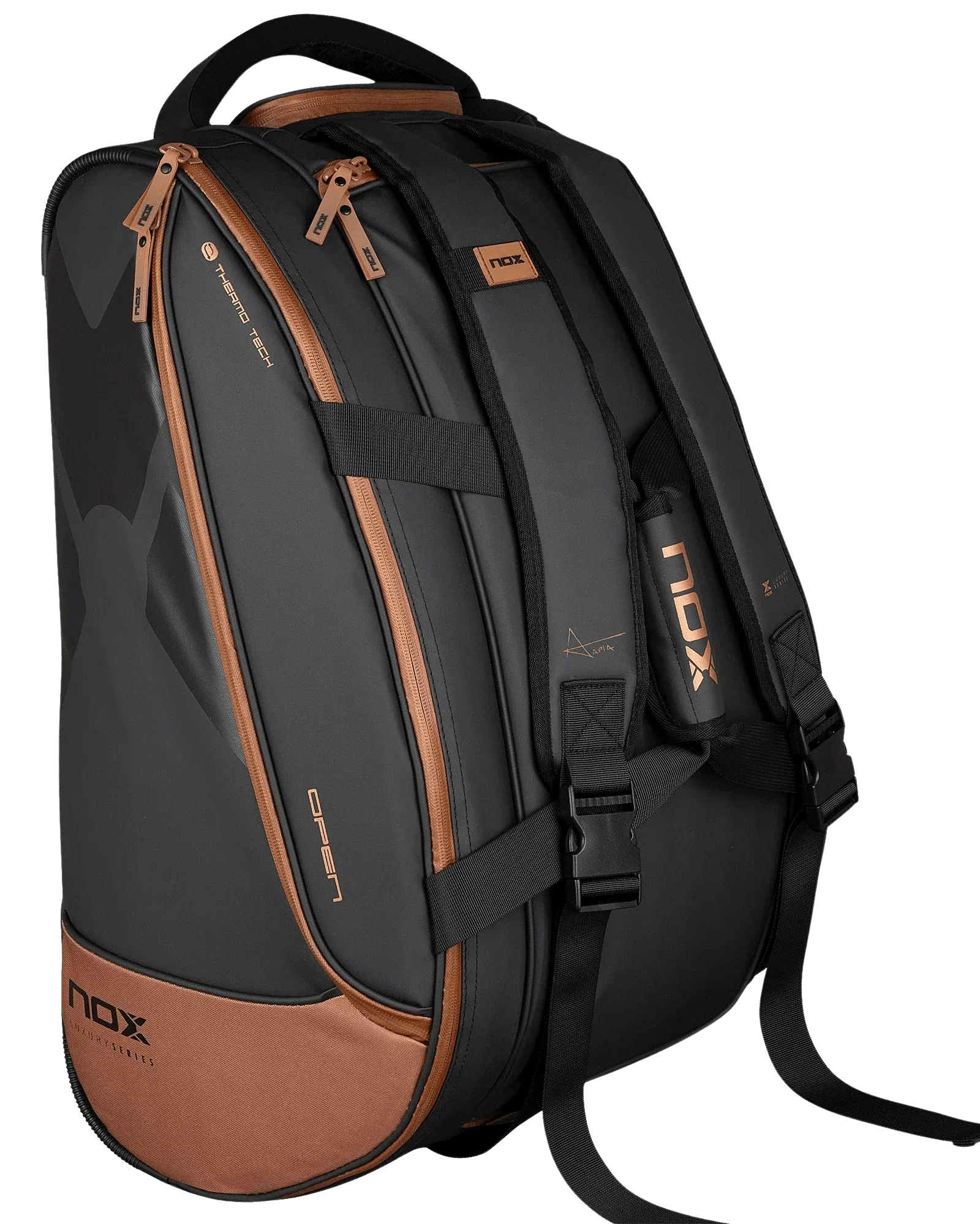 Nox LUXURY OPEN Series Black/Brown Padel Bag