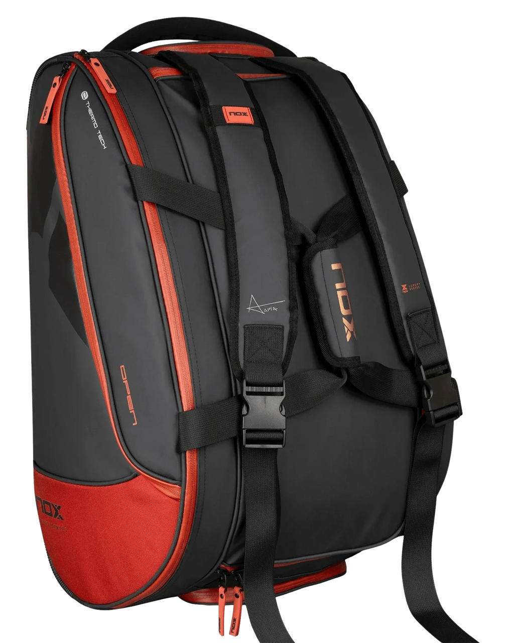 Nox LUXURY OPEN Series Black/Red Padel Bag