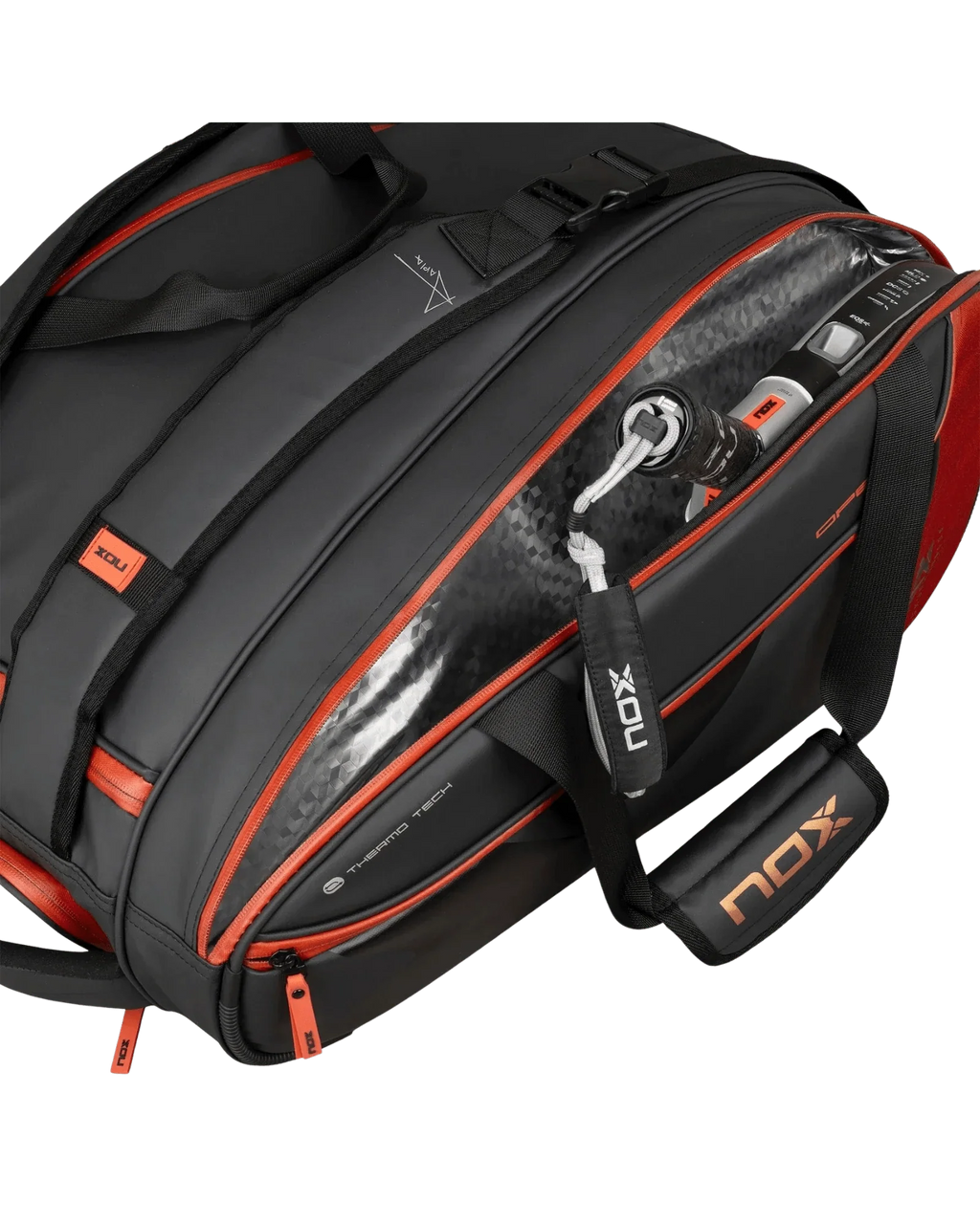Nox LUXURY OPEN Series Black/Red Padel Bag