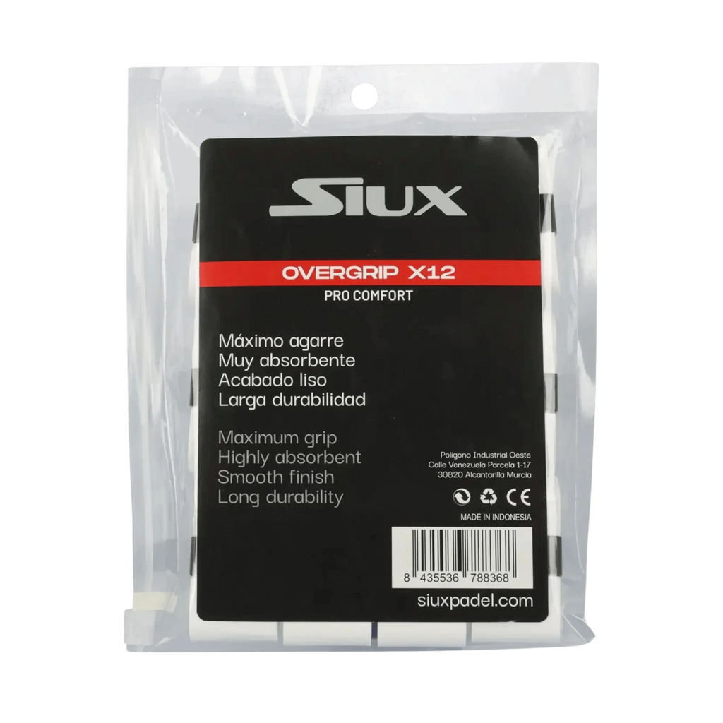 Siux Pro Comfort x12 Padel Overgrip - Bell Racket Store
