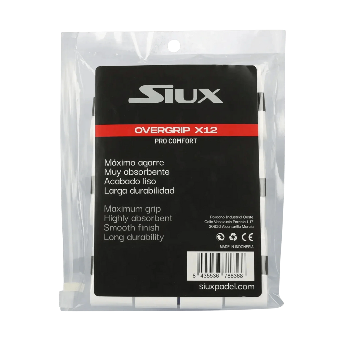 Siux Pro Comfort x12 Padel Overgrip - Bell Racket Store