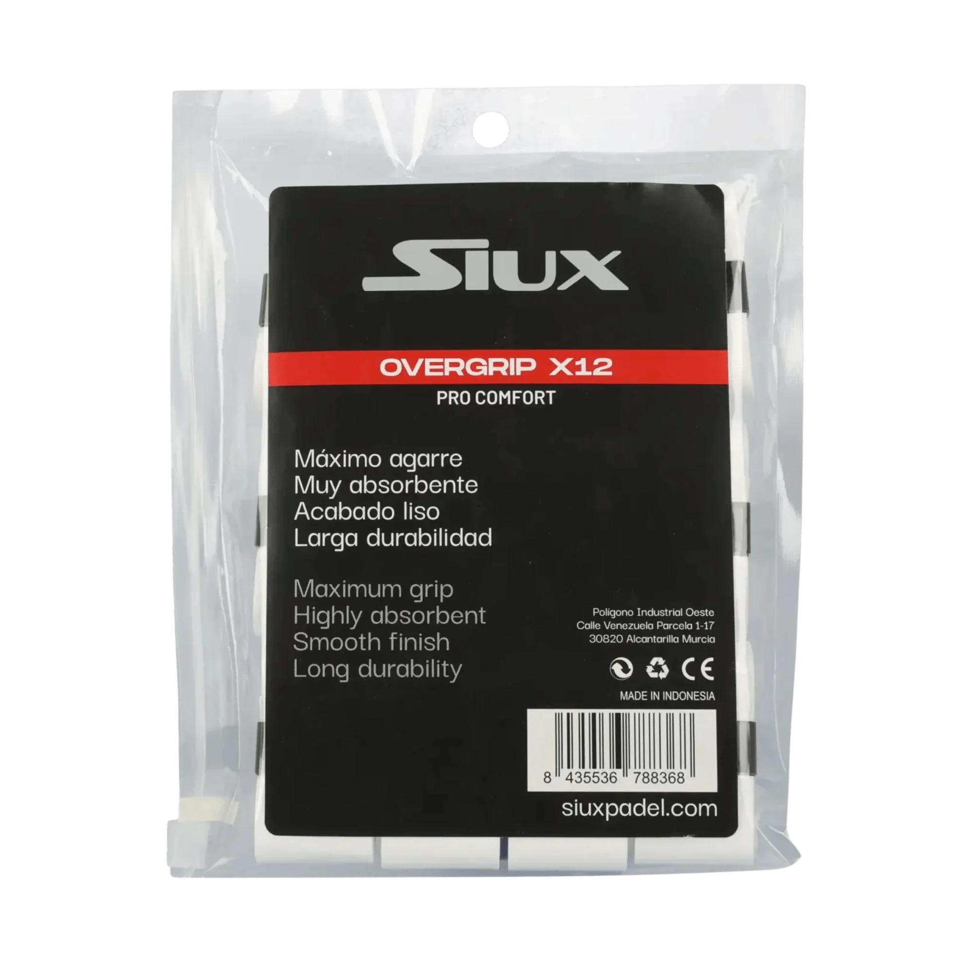 Siux Pro Comfort x12 Padel Overgrip - Bell Racket Store