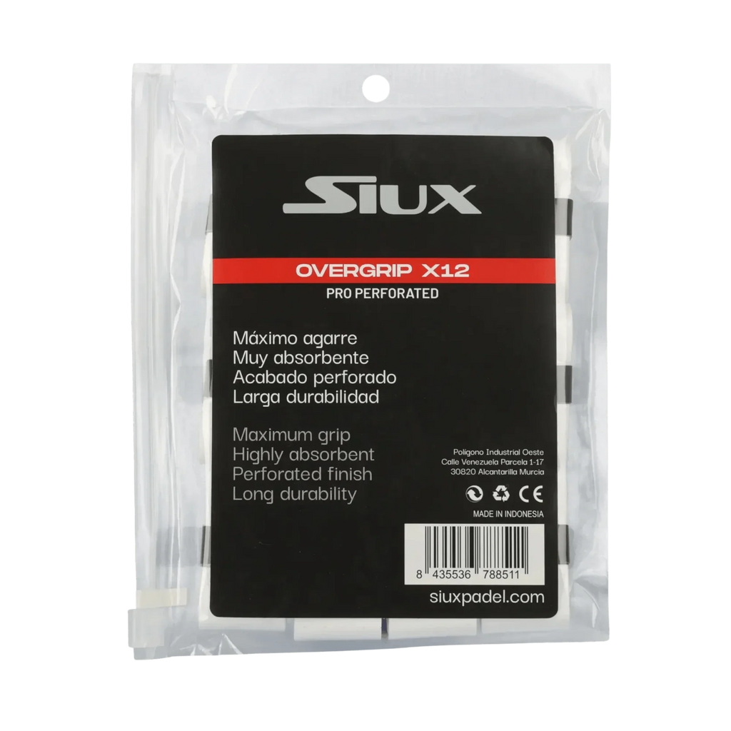 Siux Pro Perforated x12 Padel Overgrip - Bell Racket Store