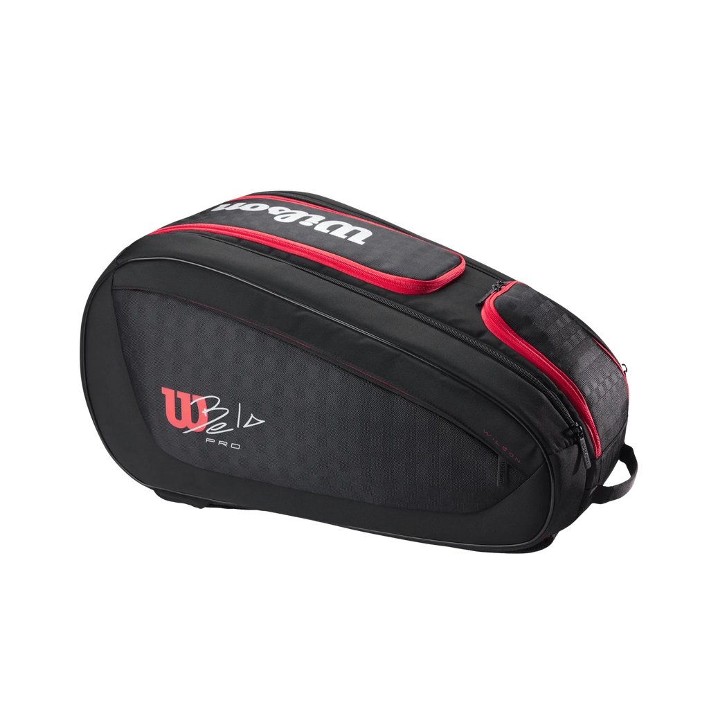 Wilson Bela V3 Padel Racket Bag Black/Red - Bell Racket Store